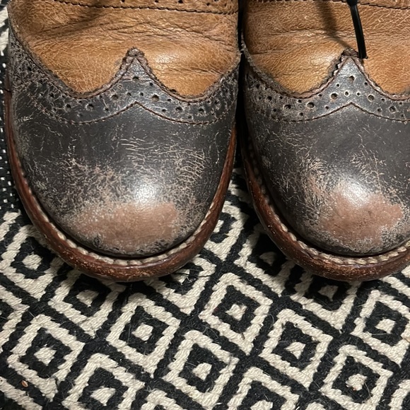 Bed Stu Lita Tricolor distressed leather lace-up loafers, 8 - Picture 10 of 12